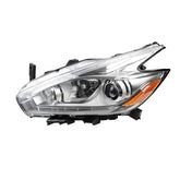 Halogen Headlight Compatible With Nissan Murano 2015-2018 Chrome LED DRL Projector Headlamp Assembly Left Driver Side Replaces# 260605AA9A 260105AA9A 260605AA0E 260105AA0E